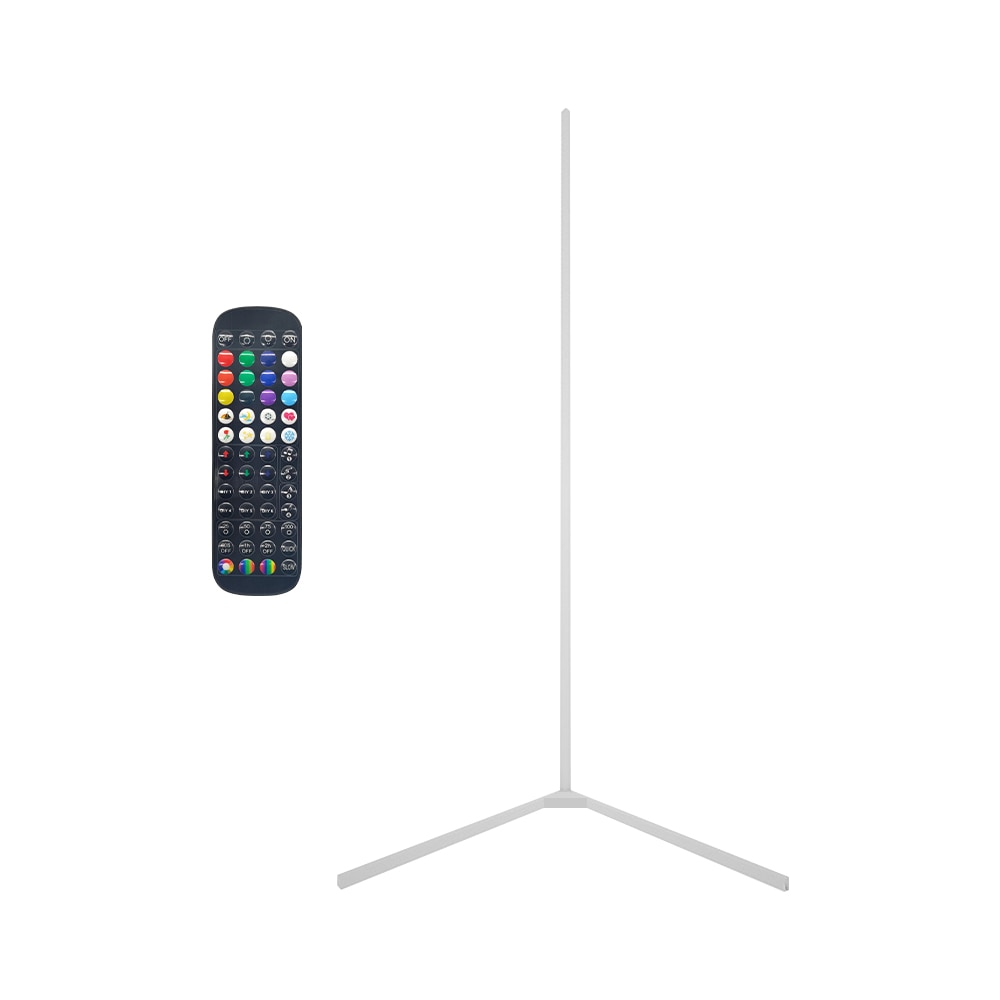 Remote LED Corner Floor Lamp