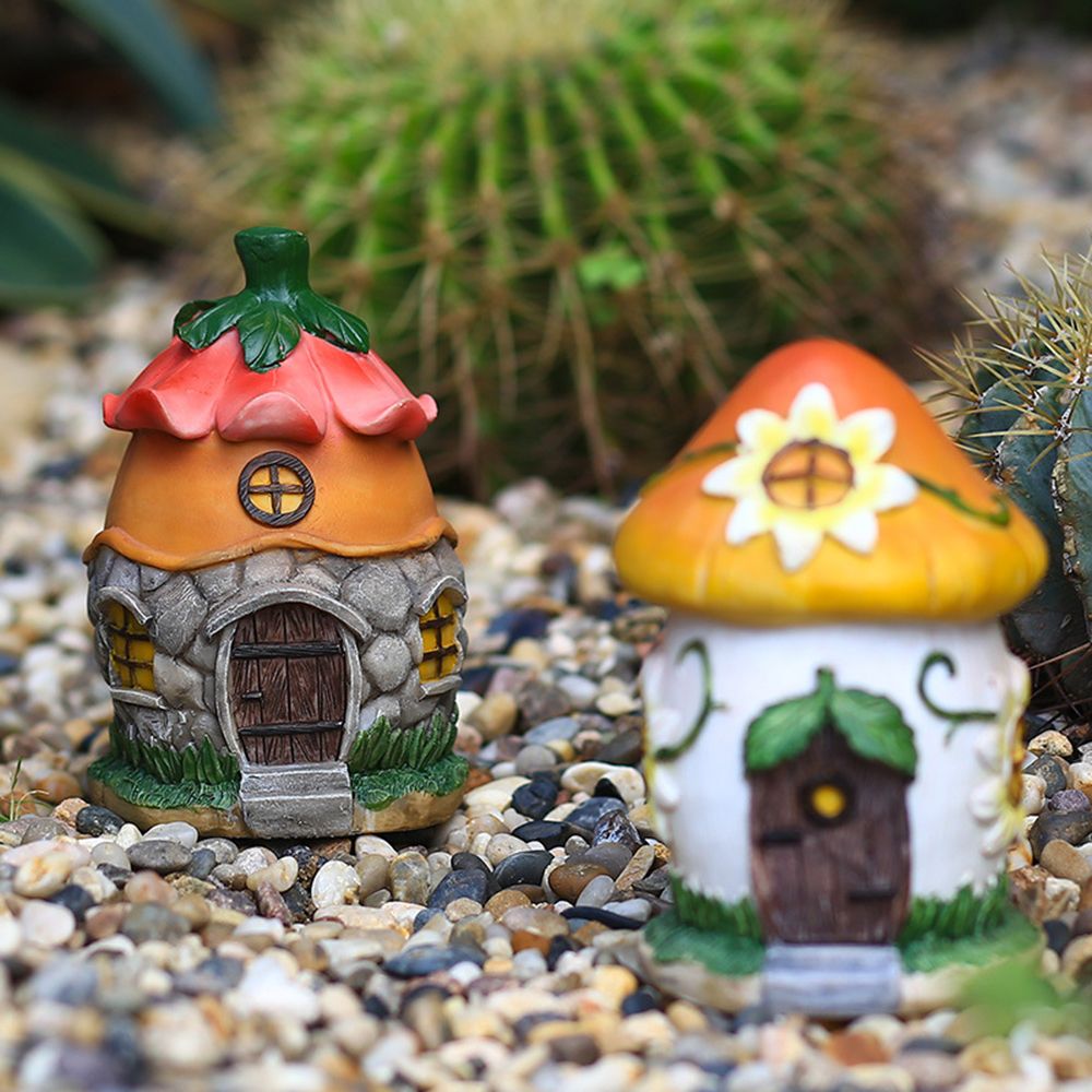 Garden Mushroom Figurines