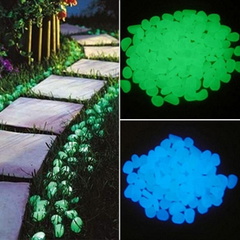 25/50pcs Garden Glow Stones for Walkways