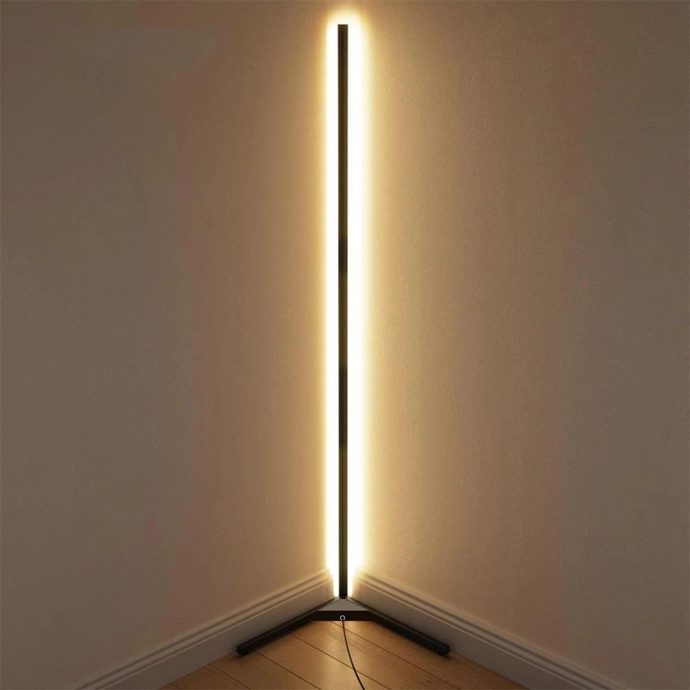 Remote LED Corner Floor Lamp