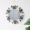 Boho Macrame Round Mirror