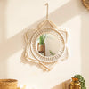 Boho Macrame Round Mirror