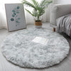 Silver Bubble Kiss Thick Round Rug