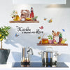 Kitchen Bee Butterfly Cartoon Wall Sticker