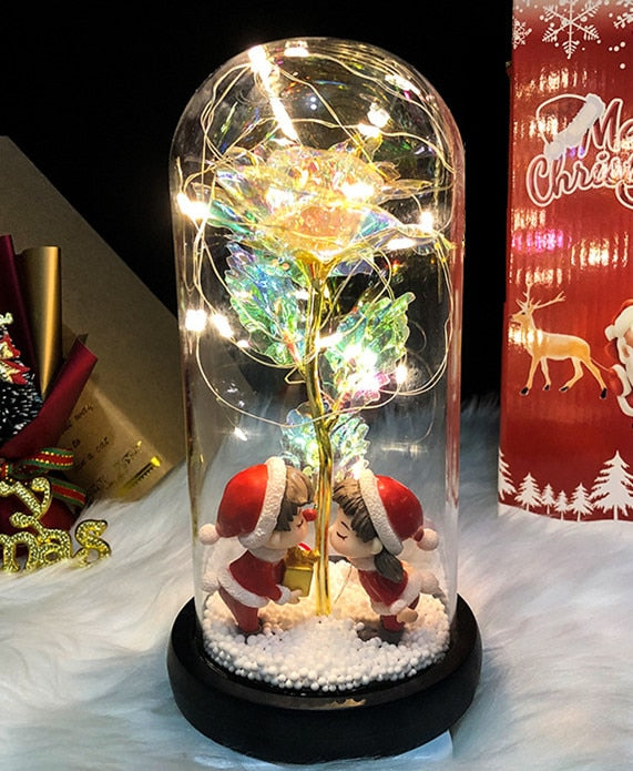 LED Christmas Decoration In Glass