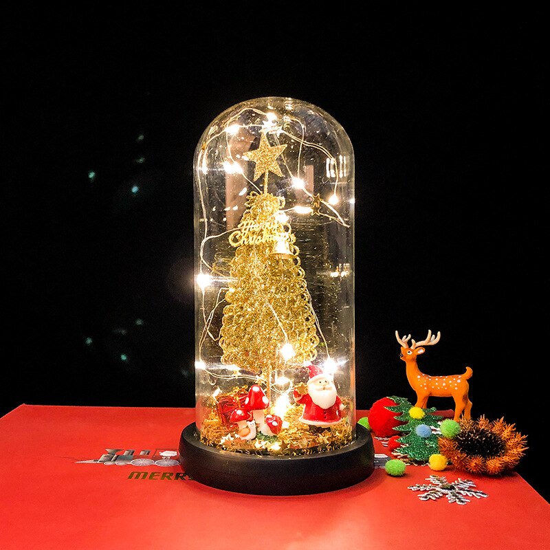 LED Christmas Decoration In Glass