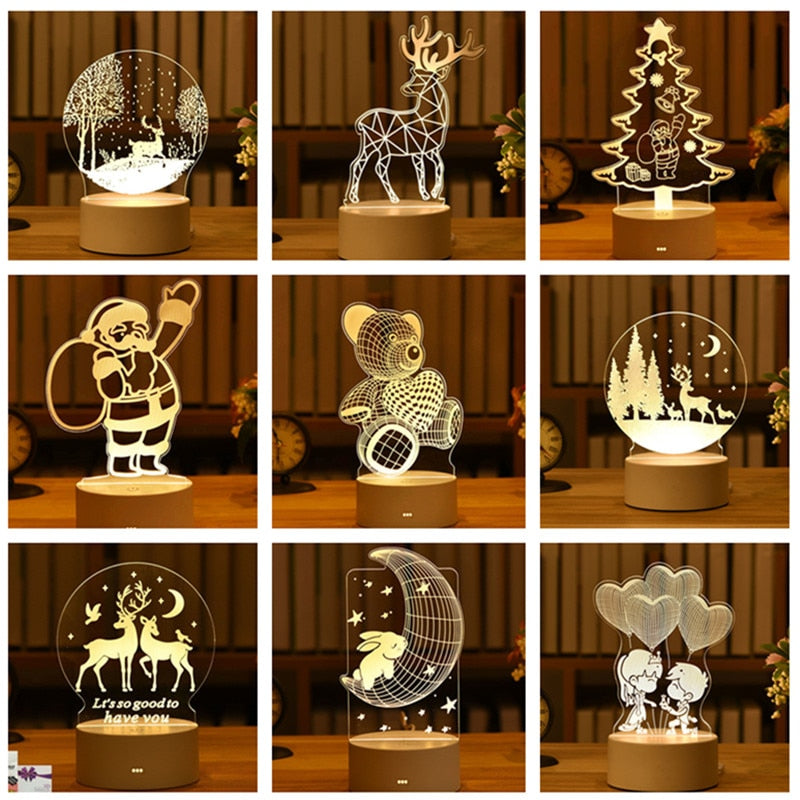 Christmas 3D Lamps