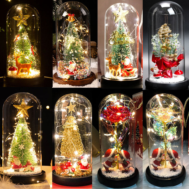 LED Christmas Decoration In Glass