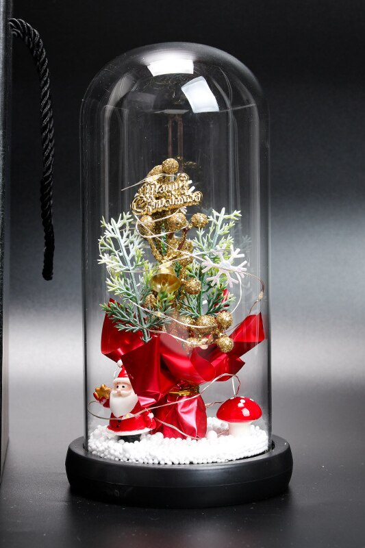 LED Christmas Decoration In Glass