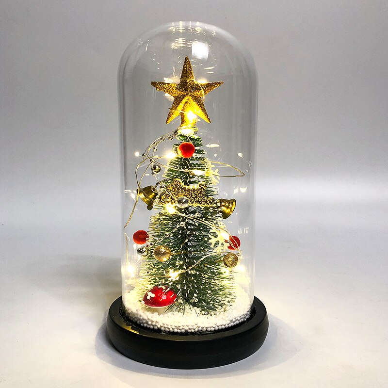 LED Christmas Decoration In Glass